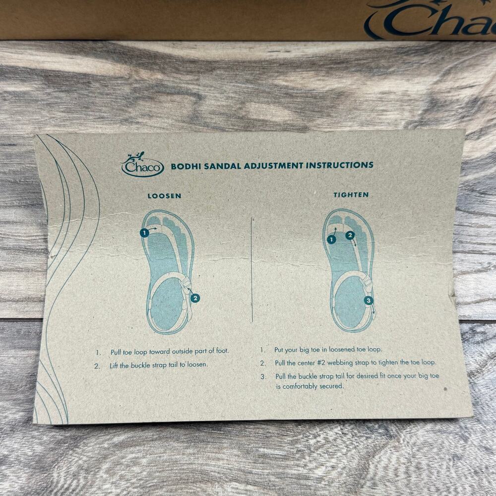 NIB Chaco Bodhi Sandal 9M 40 Adjustable Strap Performance Sport Trey Dewberry - Picture 10 of 13